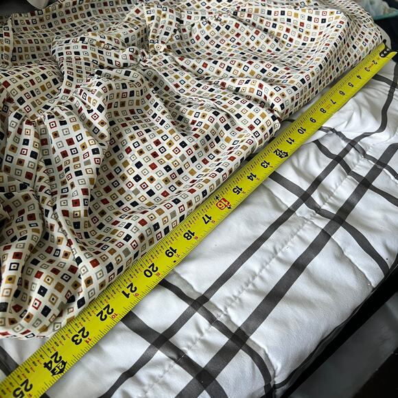 Josephine women’s top plus size 2X 20W geometric blouse lightweight buttons - Picture 6 of 8